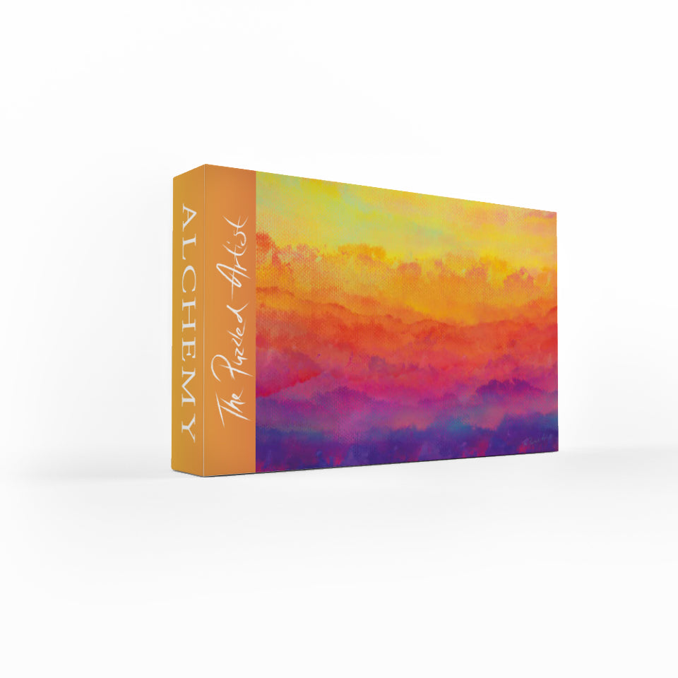 Stunning sunrise over the rainforest gradient jigsaw puzzle 1000 pieces