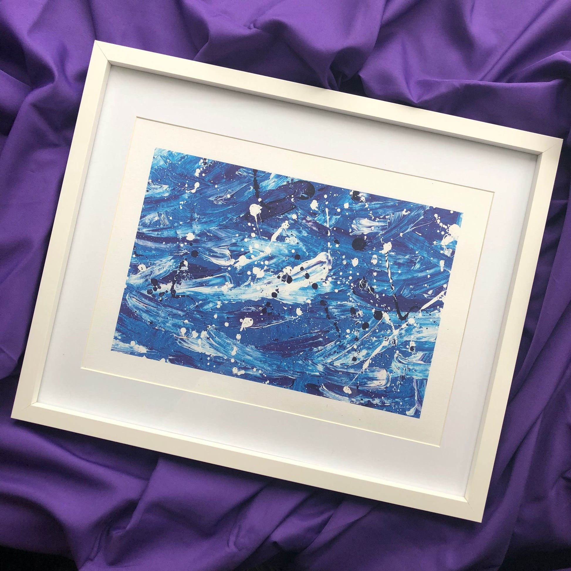 Ocean Waves Art Print Framed - The Puzzled Artist